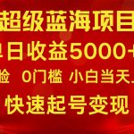 2024超级蓝海项目 单日收益5000+ 不露脸小游戏直播,小白当天上手,快手起号变现-我创创业-副业网-网络创业-资源分享-网课资源-学习教程-学知识-自媒体-抖音-视频号-小红书-网络项目,赚钱软件,副业,兼职,学生赚,挂机赚-我创创业-副业网-5ccy.cn