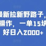 小红书最新拉新野路子，一部手机即可操作，一单15块，做得好日入2000+【揭秘】-我创创业-副业网-网络创业-资源分享-网课资源-学习教程-学知识-自媒体-抖音-视频号-小红书-网络项目,赚钱软件,副业,兼职,学生赚,挂机赚-我创创业-副业网-5ccy.cn