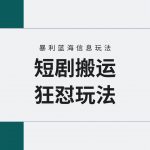 （9558期）【蓝海野路子】视频号玩短剧，搬运+连爆打法，一个视频爆几万收益！附搬…-我创创业-副业网-网络创业-资源分享-网课资源-学习教程-学知识-自媒体-抖音-视频号-小红书-网络项目,赚钱软件,副业,兼职,学生赚,挂机赚-我创创业-副业网-5ccy.cn