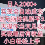 日入2000+，实现全自动成交，B站无脑挂机躺平3.0，当天操作当天见收益，实现睡后有收益【揭秘】-我创创业-副业网-网络创业-资源分享-网课资源-学习教程-学知识-自媒体-抖音-视频号-小红书-网络项目,赚钱软件,副业,兼职,学生赚,挂机赚-我创创业-副业网-5ccy.cn
