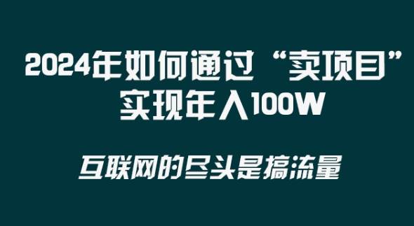 2024年 做项目不如‘卖项目’更快更直接!年入100万
