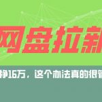 网盘拉新+私域全自动玩法，0粉起号，小白可做，当天见收益，已测单日破5000-我创创业-副业网-网络创业-资源分享-网课资源-学习教程-学知识-自媒体-抖音-视频号-小红书-网络项目,赚钱软件,副业,兼职,学生赚,挂机赚-我创创业-副业网-5ccy.cn