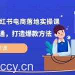 2024最新小红书电商落地实操课,从入门到精通,打造爆款方法(16节课)-我创创业-副业网-网络创业-资源分享-网课资源-学习教程-学知识-自媒体-抖音-视频号-小红书-网络项目,赚钱软件,副业,兼职,学生赚,挂机赚-我创创业-副业网-5ccy.cn