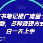靠小红书笔记推广流量卡，日入4位数，多种变现方式，小白一天上手-我创创业-副业网-网络创业-资源分享-网课资源-学习教程-学知识-自媒体-抖音-视频号-小红书-网络项目,赚钱软件,副业,兼职,学生赚,挂机赚-我创创业-副业网-5ccy.cn