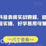 售楼部抖音卖房实战教程，团队两年抖音实操，好学易用可复制-我创创业-副业网-网络创业-资源分享-网课资源-学习教程-学知识-自媒体-抖音-视频号-小红书-网络项目,赚钱软件,副业,兼职,学生赚,挂机赚-我创创业-副业网-5ccy.cn
