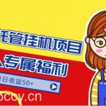 快手托管挂机项目-绿色正规懒人专属福利，单日收益50+-我创创业-副业网-网络创业-资源分享-网课资源-学习教程-学知识-自媒体-抖音-视频号-小红书-网络项目,赚钱软件,副业,兼职,学生赚,挂机赚-我创创业-副业网-5ccy.cn