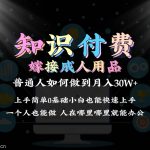 （9072期）2024普通人做知识付费结合成人用品如何实现单月变现30w 保姆教学1.0-我创创业-副业网-网络创业-资源分享-网课资源-学习教程-学知识-自媒体-抖音-视频号-小红书-网络项目,赚钱软件,副业,兼职,学生赚,挂机赚-我创创业-副业网-5ccy.cn