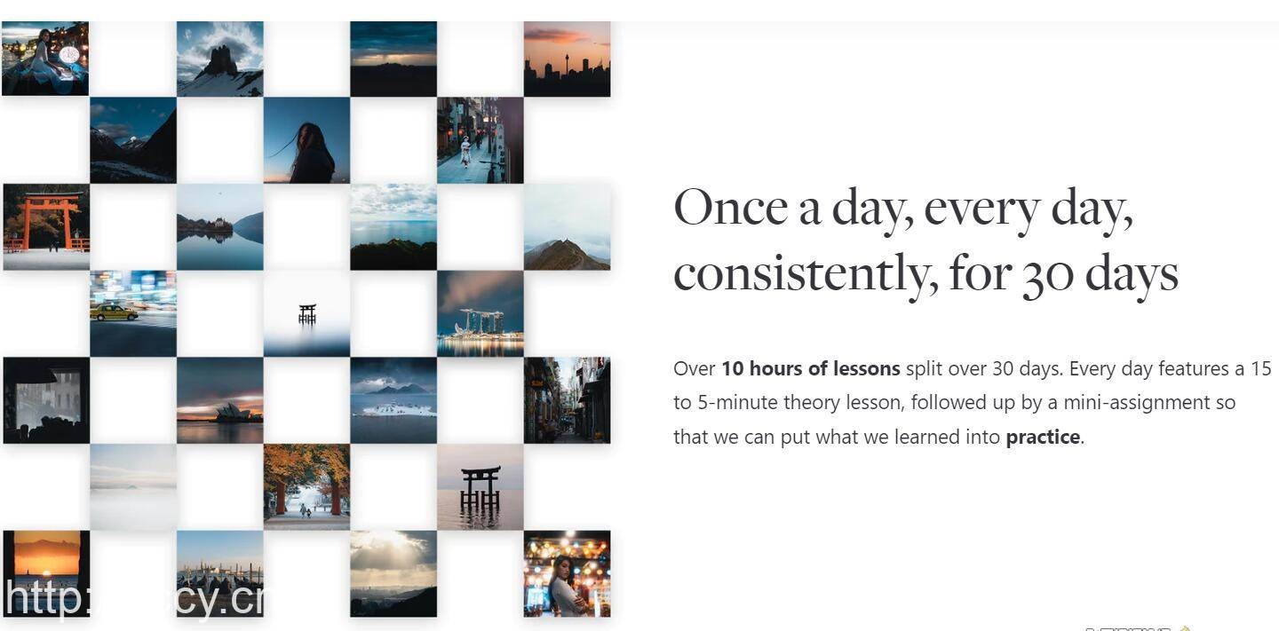 网红摄影师Pat Kay – 30天摄影基础知识加速器教程-30节课-中英字幕