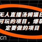 24小时无人直播汤姆猫日入2000+,长期可玩的项目,爆裂变现,一定要做的项目【揭秘】-我创创业-副业网-网络创业-资源分享-网课资源-学习教程-学知识-自媒体-抖音-视频号-小红书-网络项目,赚钱软件,副业,兼职,学生赚,挂机赚-我创创业-副业网-5ccy.cn