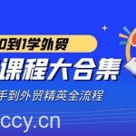 (9017期)外贸-课程大合集,0到1学外贸,新手到外贸精英全流程(180节课)-我创创业-副业网-网络创业-资源分享-网课资源-学习教程-学知识-自媒体-抖音-视频号-小红书-网络项目,赚钱软件,副业,兼职,学生赚,挂机赚-我创创业-副业网-5ccy.cn