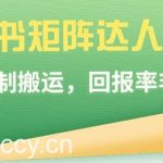 (9019期)小红书矩阵达人项目,直接复制搬运,回报率非常高-我创创业-副业网-网络创业-资源分享-网课资源-学习教程-学知识-自媒体-抖音-视频号-小红书-网络项目,赚钱软件,副业,兼职,学生赚,挂机赚-我创创业-副业网-5ccy.cn