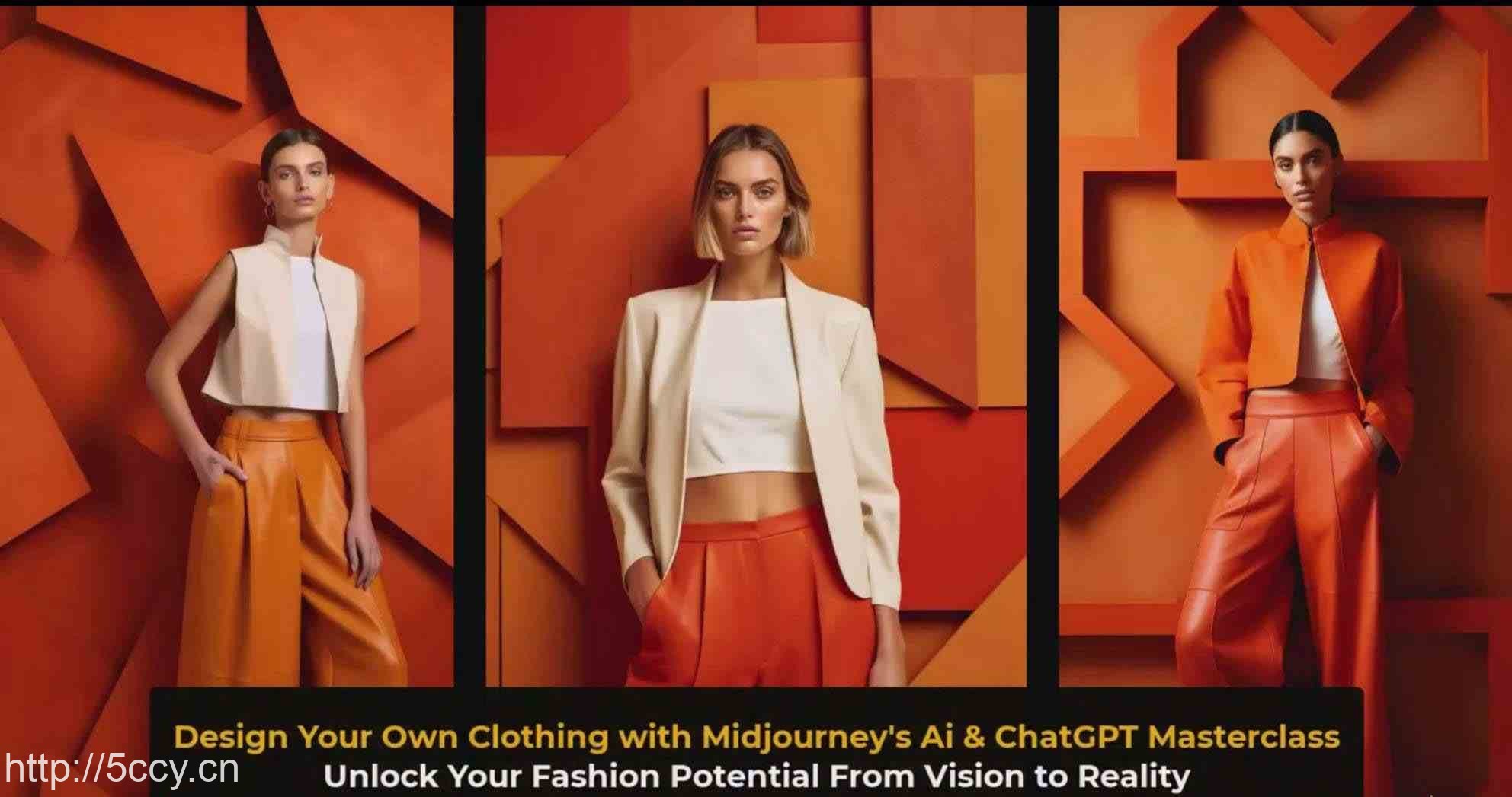 利用 Midjourneys Ai 人工智能设计自己的服装AI大师班-10节课-中英字幕