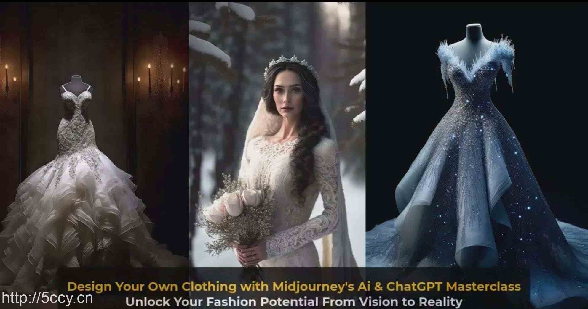 利用 Midjourneys Ai 人工智能设计自己的服装AI大师班-10节课-中英字幕