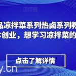 李记·精品凉拌菜系列热卤系列教程,想小本创业,想学习凉拌菜的进-我创创业-副业网-网络创业-资源分享-网课资源-学习教程-学知识-自媒体-抖音-视频号-小红书-网络项目,赚钱软件,副业,兼职,学生赚,挂机赚-我创创业-副业网-5ccy.cn