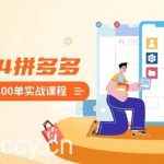 （8942期）2024拼多多日销0-100单实战课程：新手注册开店到日销100单整套流程-我创创业-副业网-网络创业-资源分享-网课资源-学习教程-学知识-自媒体-抖音-视频号-小红书-网络项目,赚钱软件,副业,兼职,学生赚,挂机赚-我创创业-副业网-5ccy.cn