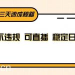 B站起号三天速成秘籍,纯原创不违规 可直播 稳定日入200-我创创业-副业网-网络创业-资源分享-网课资源-学习教程-学知识-自媒体-抖音-视频号-小红书-网络项目,赚钱软件,副业,兼职,学生赚,挂机赚-我创创业-副业网-5ccy.cn