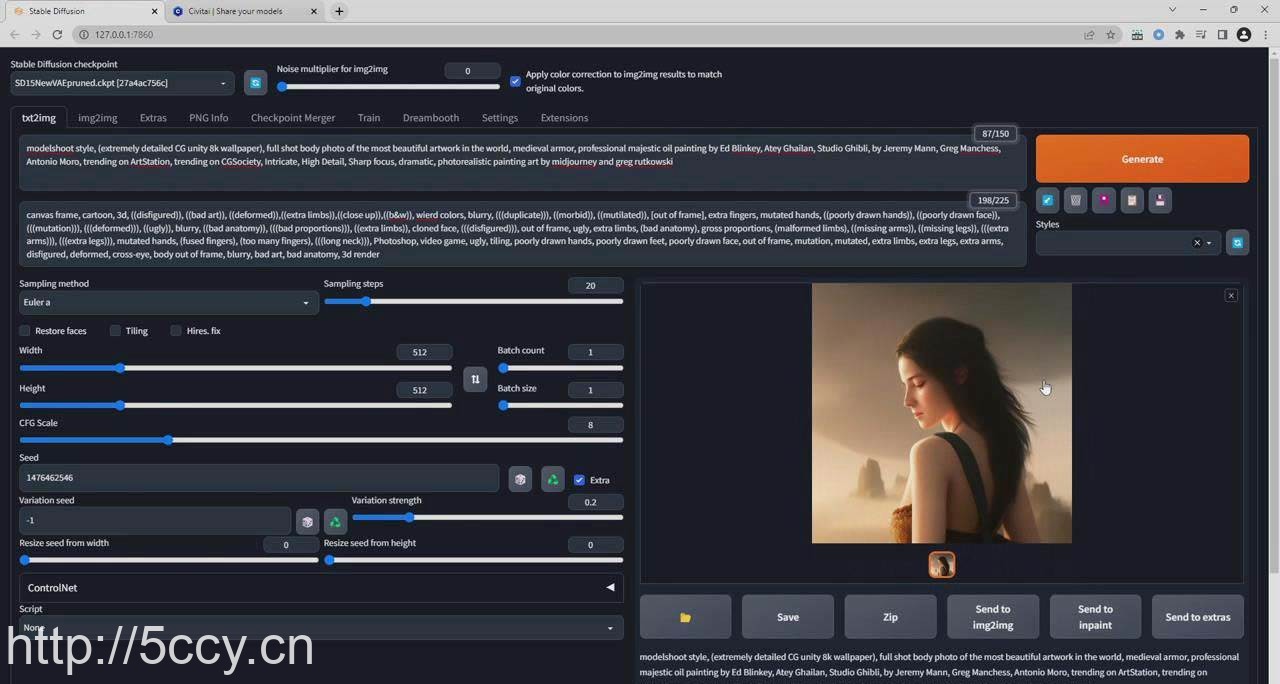 (8845期)Stable Diffusion 大师班: 利用AI创建艺术图像及视频-31视频课-中英字幕