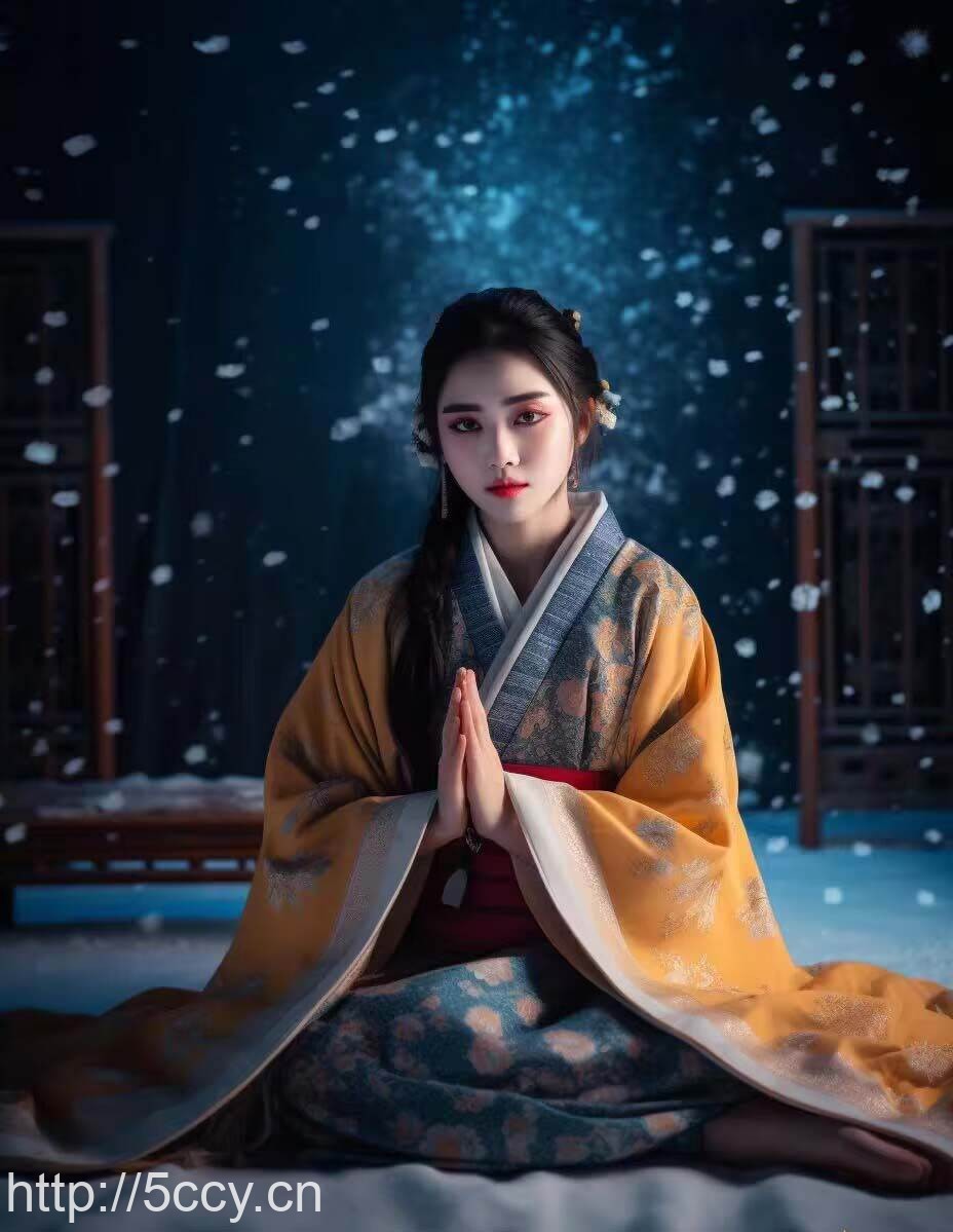 Midjourney关键词-AI生成中国风古装汉服美女人像提示关键词