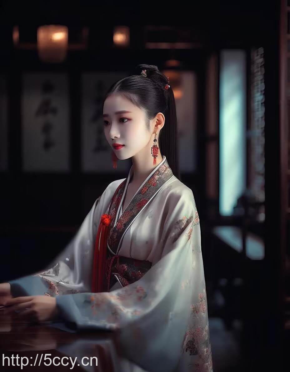 Midjourney关键词-AI生成中国风古装汉服美女人像提示关键词