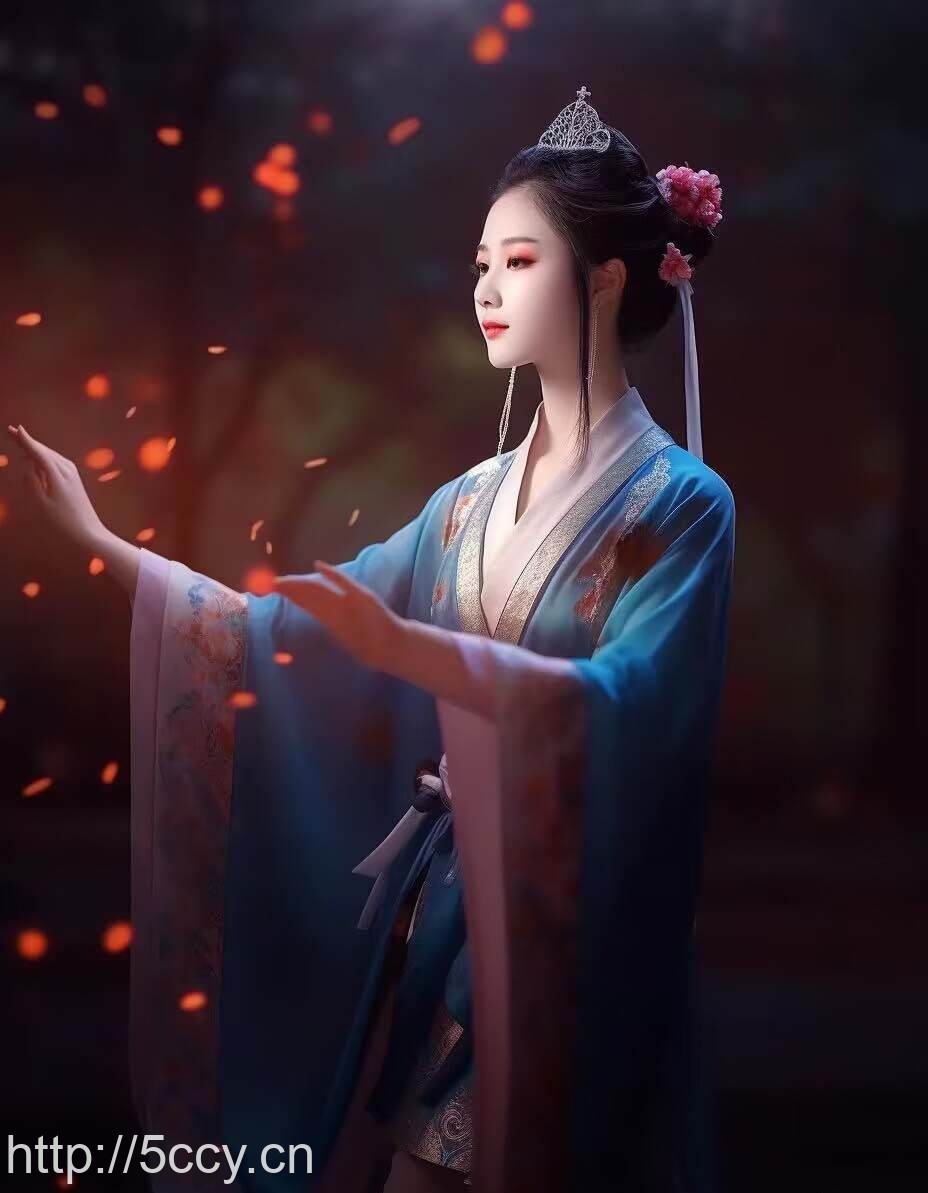 Midjourney关键词-AI生成中国风古装汉服美女人像提示关键词