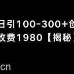 (8816期)抖音引流创业粉单日100-300创业粉-我创创业-副业网-网络创业-资源分享-网课资源-学习教程-学知识-自媒体-抖音-视频号-小红书-网络项目,赚钱软件,副业,兼职,学生赚,挂机赚-我创创业-副业网-5ccy.cn