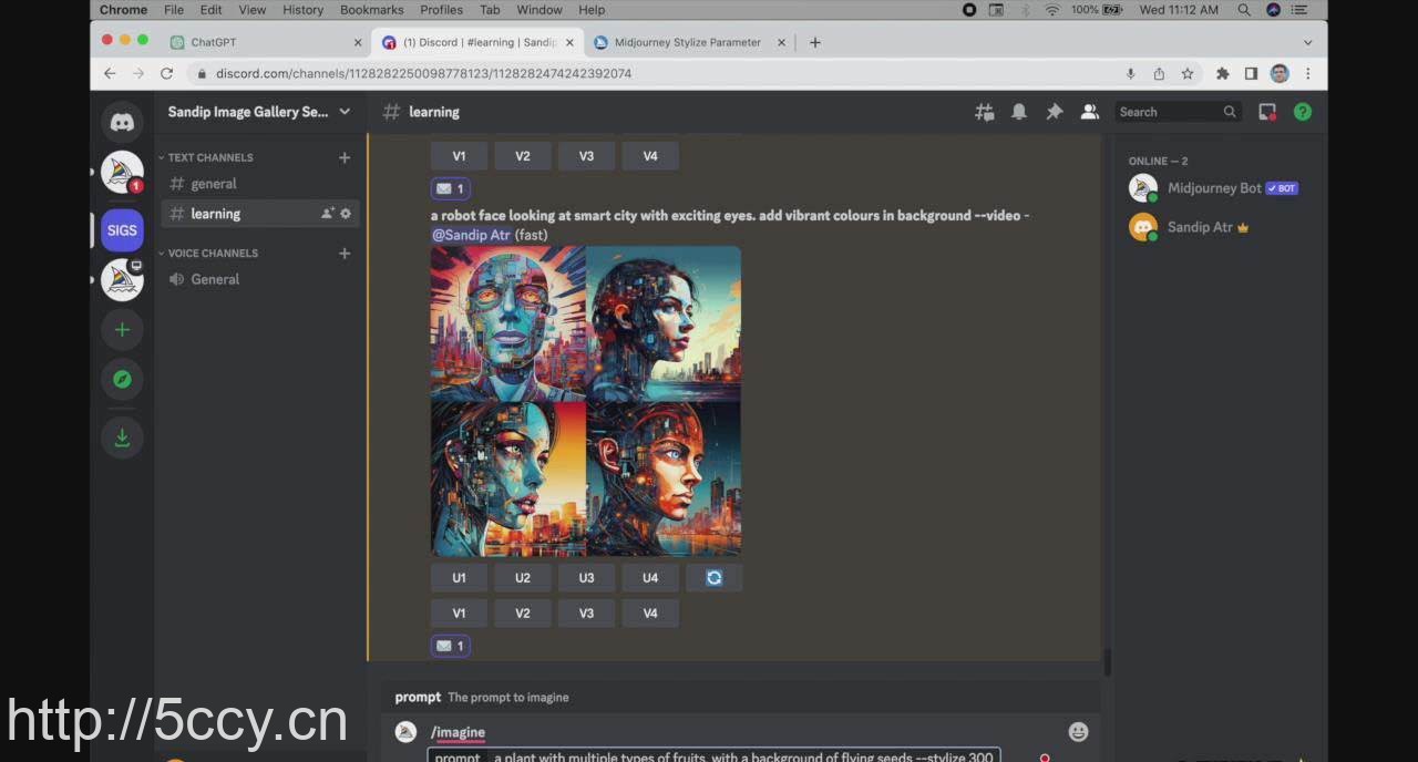 (8806期)ChatGPT4 和 MidJourney AI 绘画聊天革命性指南教程-33节视频课-中英字幕