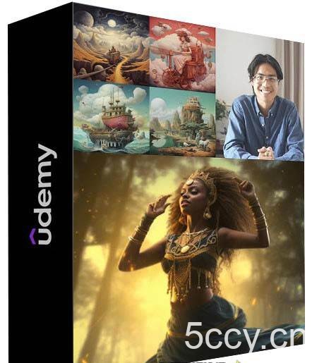 （8789期）MidjourneyAI绘画艺术生成的大师级写作提示指南教程-8节视频课-中英字幕