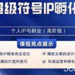 超级符号IP孵化高阶课，建立流量思维底层逻辑，打造属于自己IP（51节课）-我创创业-副业网-网络创业-资源分享-网课资源-学习教程-学知识-自媒体-抖音-视频号-小红书-网络项目,赚钱软件,副业,兼职,学生赚,挂机赚-我创创业-副业网-5ccy.cn
