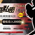 （8713期）全网最新男性私密赛道玩法，引爆私域流量，轻松日入2000-我创创业-副业网-网络创业-资源分享-网课资源-学习教程-学知识-自媒体-抖音-视频号-小红书-网络项目,赚钱软件,副业,兼职,学生赚,挂机赚-我创创业-副业网-5ccy.cn