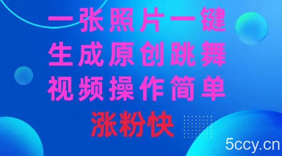 (8694期)一张照片,一键生成原创跳舞视频 操作简单涨粉快