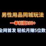 (8607期)全网首发 一单利润200 男性用品同城玩法 轻松月赚5位数-我创创业-副业网-网络创业-资源分享-网课资源-学习教程-学知识-自媒体-抖音-视频号-小红书-网络项目,赚钱软件,副业,兼职,学生赚,挂机赚-我创创业-副业网-5ccy.cn