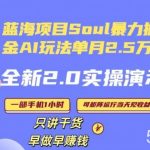 Soul怎么做到单月变现25000 全新2.0AI掘金玩法全程实操演示小白好上手【揭秘】-我创创业-副业网-网络创业-资源分享-网课资源-学习教程-学知识-自媒体-抖音-视频号-小红书-网络项目,赚钱软件,副业,兼职,学生赚,挂机赚-我创创业-副业网-5ccy.cn