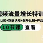 （8600期）短视频流量增长特训营：流量认知 数据认知 起号认知 产品认知（10节课）-我创创业-副业网-网络创业-资源分享-网课资源-学习教程-学知识-自媒体-抖音-视频号-小红书-网络项目,赚钱软件,副业,兼职,学生赚,挂机赚-我创创业-副业网-5ccy.cn