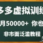 拼多多虚拟电商训练营月入30000 你也行，暴利稳定长久，副业首选-我创创业-副业网-网络创业-资源分享-网课资源-学习教程-学知识-自媒体-抖音-视频号-小红书-网络项目,赚钱软件,副业,兼职,学生赚,挂机赚-我创创业-副业网-5ccy.cn