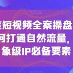 12月底短视频全案操盘手线下课，如何打通自然流量，成为想象级IP必备要素-我创创业-副业网-网络创业-资源分享-网课资源-学习教程-学知识-自媒体-抖音-视频号-小红书-网络项目,赚钱软件,副业,兼职,学生赚,挂机赚-我创创业-副业网-5ccy.cn
