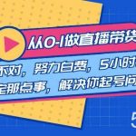 (8541期)教您从0-1做直播带货:选择不对,努力白费,5小时课程搞定那点事,解决…-我创创业-副业网-网络创业-资源分享-网课资源-学习教程-学知识-自媒体-抖音-视频号-小红书-网络项目,赚钱软件,副业,兼职,学生赚,挂机赚-我创创业-副业网-5ccy.cn