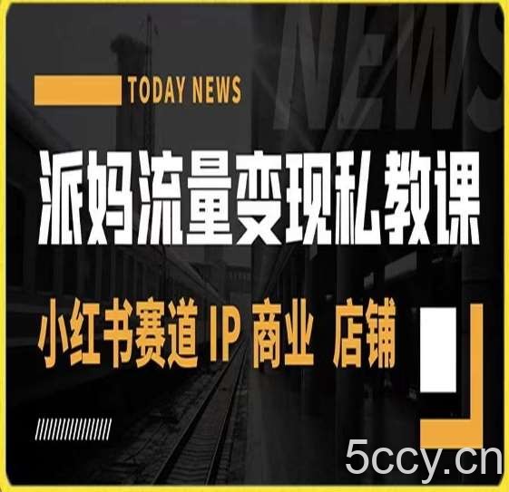 派妈流量变现私教课，小红书赛道IP 商业 店铺-我创创业-副业网-网络创业-资源分享-网课资源-学习教程-学知识-自媒体-抖音-视频号-小红书-网络项目,赚钱软件,副业,兼职,学生赚,挂机赚-我创创业-副业网-5ccy.cn