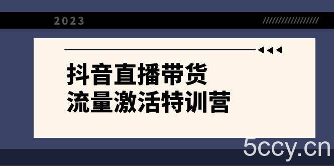（8185期）抖音直播带货-流量激活特训营，入行新手小白主播必学（21节课 资料）-我创创业-副业网-网络创业-资源分享-网课资源-学习教程-学知识-自媒体-抖音-视频号-小红书-网络项目,赚钱软件,副业,兼职,学生赚,挂机赚-我创创业-副业网-5ccy.cn