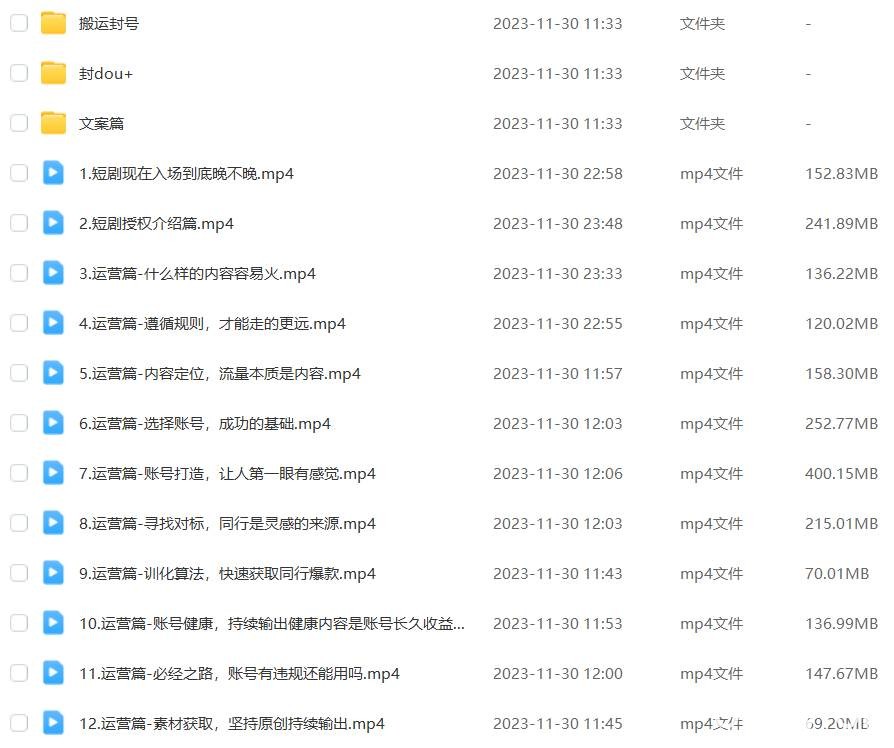 (8155期)外面收费1980的短剧推广运营,可长期,正规起号,单作品收入5000