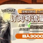 （8007期）订阅号流量主，公域新玩法刷爆阅读量，日入3000-我创创业-副业网-网络创业-资源分享-网课资源-学习教程-学知识-自媒体-抖音-视频号-小红书-网络项目,赚钱软件,副业,兼职,学生赚,挂机赚-我创创业-副业网-5ccy.cn