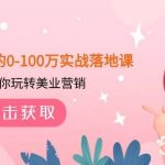 美业人的0-100万实战落地课,教你玩转美业营销(43节课)-我创创业-副业网-网络创业-资源分享-网课资源-学习教程-学知识-自媒体-抖音-视频号-小红书-网络项目,赚钱软件,副业,兼职,学生赚,挂机赚-我创创业-副业网-5ccy.cn