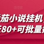 最新番茄小说挂机,单机一天80 可批量操作【揭秘】-我创创业-副业网-网络创业-资源分享-网课资源-学习教程-学知识-自媒体-抖音-视频号-小红书-网络项目,赚钱软件,副业,兼职,学生赚,挂机赚-我创创业-副业网-5ccy.cn