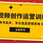 (7885期)2023短视频创作运营训练营,从0~1账号起步,学会底层逻辑思维 拍摄方法-我创创业-副业网-网络创业-资源分享-网课资源-学习教程-学知识-自媒体-抖音-视频号-小红书-网络项目,赚钱软件,副业,兼职,学生赚,挂机赚-我创创业-副业网-5ccy.cn