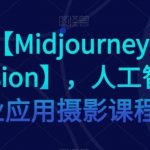 AI摄影【Midjourney Stablediffusion】，人工智能商业应用摄影课程-我创创业-副业网-网络创业-资源分享-网课资源-学习教程-学知识-自媒体-抖音-视频号-小红书-网络项目,赚钱软件,副业,兼职,学生赚,挂机赚-我创创业-副业网-5ccy.cn