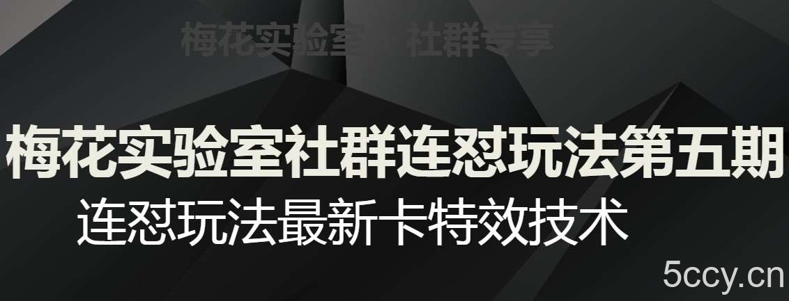 梅花实验室社群连怼玩法第五期，视频号连怼玩法最新卡特效技术-我创创业-副业网-网络创业-资源分享-网课资源-学习教程-学知识-自媒体-抖音-视频号-小红书-网络项目,赚钱软件,副业,兼职,学生赚,挂机赚-我创创业-副业网-5ccy.cn
