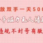 (10410期)快手磁力无人播剧玩法 一天500+ 不违规不封号有版权-我创创业-副业网-网络创业-资源分享-网课资源-学习教程-学知识-自媒体-抖音-视频号-小红书-网络项目,赚钱软件,副业,兼职,学生赚,挂机赚-我创创业-副业网-5ccy.cn