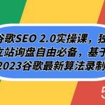 谷歌SEO 2.0实操课,独立站询盘自由必备,基于2023谷歌最新算法录制(94节)-我创创业-副业网-网络创业-资源分享-网课资源-学习教程-学知识-自媒体-抖音-视频号-小红书-网络项目,赚钱软件,副业,兼职,学生赚,挂机赚-我创创业-副业网-5ccy.cn