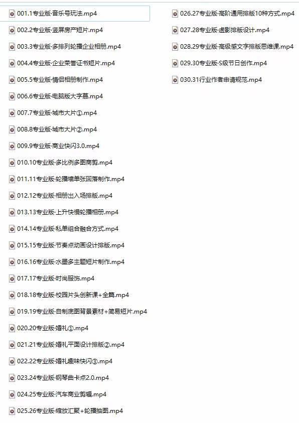 （7663期）全能剪辑-创作人 剪映专业版实战系统训练营 课程 安装包＋素材！