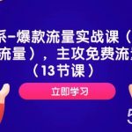 (7658期)淘系-爆款流量实战课(搜索流量),主攻免费流量(13节课)-我创创业-副业网-网络创业-资源分享-网课资源-学习教程-学知识-自媒体-抖音-视频号-小红书-网络项目,赚钱软件,副业,兼职,学生赚,挂机赚-我创创业-副业网-5ccy.cn