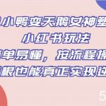 丑小鸭变天鹅女神塑造小红书玩法,简单易懂,按流程操作,草根也能真正实现逆袭-我创创业-副业网-网络创业-资源分享-网课资源-学习教程-学知识-自媒体-抖音-视频号-小红书-网络项目,赚钱软件,副业,兼职,学生赚,挂机赚-我创创业-副业网-5ccy.cn